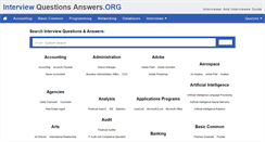 Desktop Screenshot of interviewquestionsanswers.org